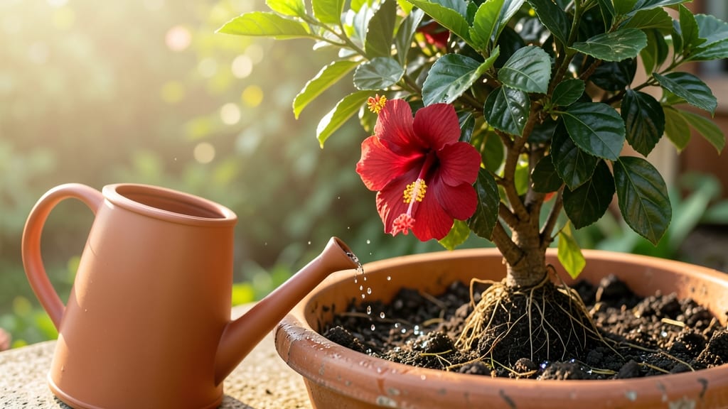 Hibiscus Flower Watering: Soil Moisture Secrets for Lush Blooms