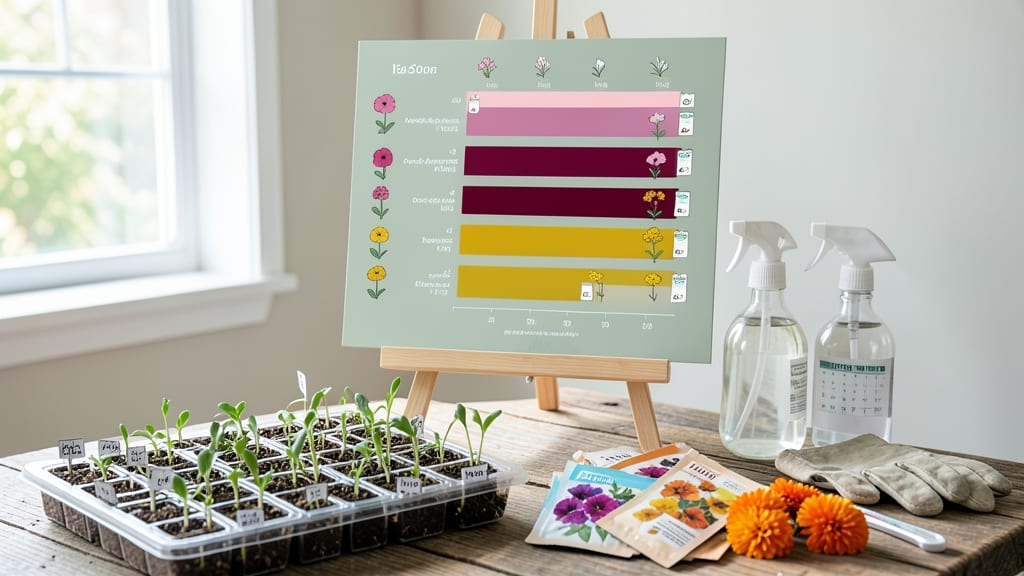 When to Start Flower Seeds Indoors Chart: By Variety & Last Frost Dates